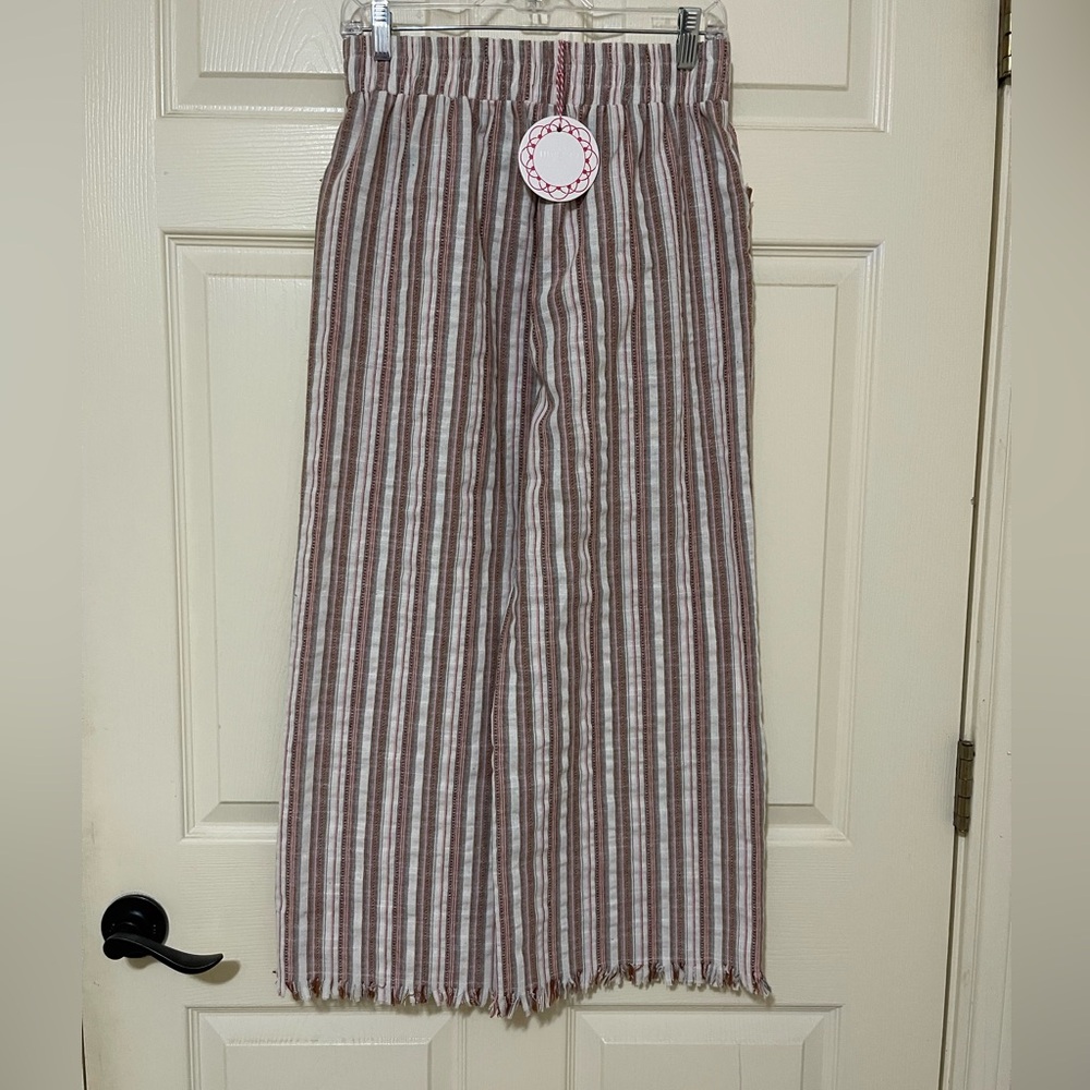 Umgee Multicolor Striped Trousers - Picture 2 of 4